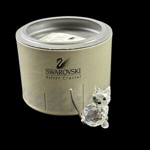 Swarovski Crystal Minis Cat Figurine Miniature Vintage 1980s Made in Austria